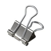 Universal Binder Clips in Dispenser Tub, Small, Silver, PK40 UNV11240